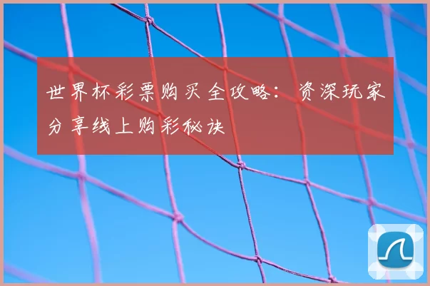 世界杯彩票购买全攻略：资深玩家分享线上购彩秘诀