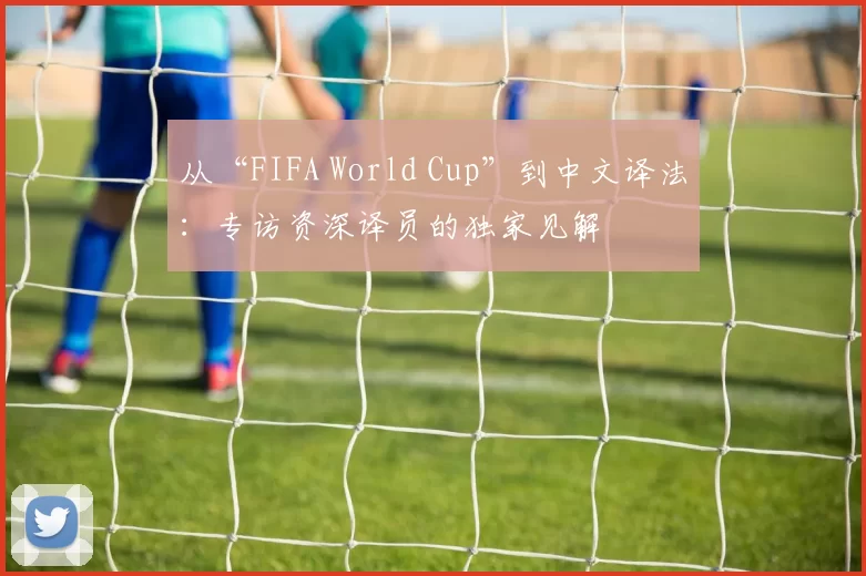 从“FIFA World Cup”到中文译法：专访资深译员的独家见解