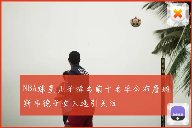 NBA球星儿子排名前十名单公布詹姆斯韦德子女入选引关注